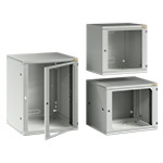 Improved design of 19" wall-mounting cabinets